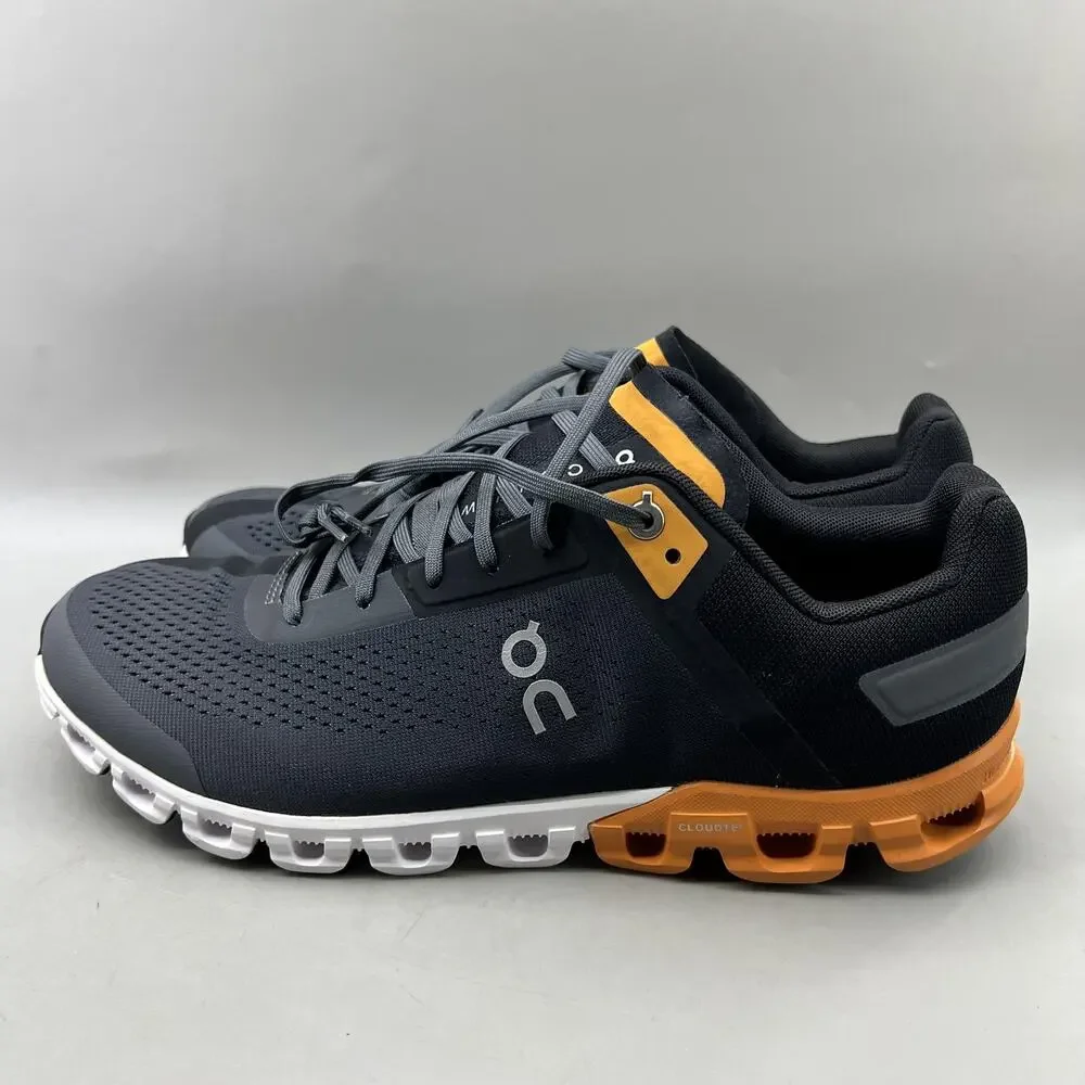On Cloudflow 3.0 Running Shoes Men Size 10.5 Gray Orange Mesh Comfort Sneakers
